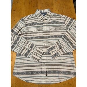 Wrangler Retro Premium Large Plaid Western Button-Up Shirt Pearl Snap